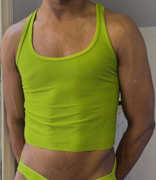 2025 Peruvian Green Tank Crop Top